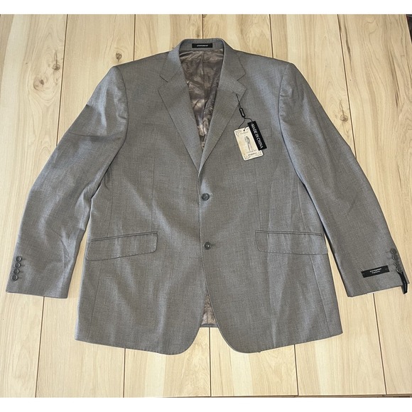 Statements Other - Statement NEW Italy Confidence Pure Handmade Blazer Gray Wool Mens Size 44R